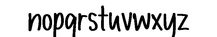 PG Blushie Font LOWERCASE