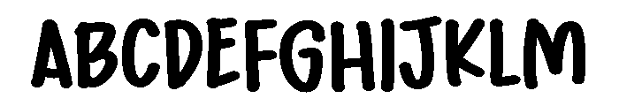 PG Bounce Brush Font UPPERCASE