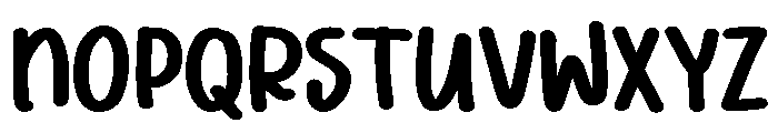 PG Bounce Brush Font LOWERCASE