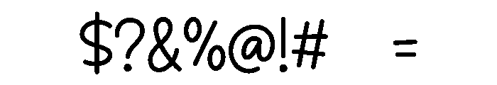 PG Bounce Smile Font OTHER CHARS