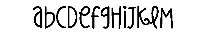 PG Bounce Smile Font UPPERCASE