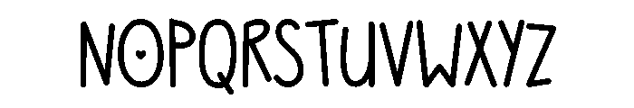 PG Bounce Smile Font LOWERCASE