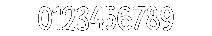 PG Branded Outline Font OTHER CHARS