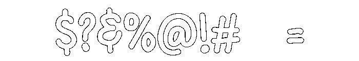 PG Branded Outline Font OTHER CHARS