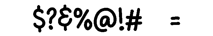 PG Branded Regular Font OTHER CHARS