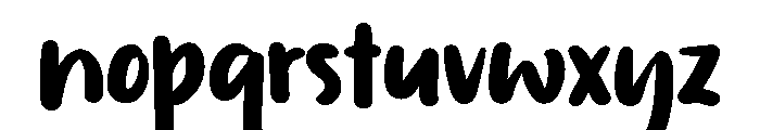 PG Bricks Font LOWERCASE