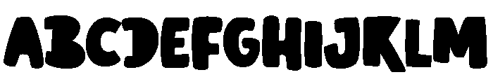 PG Broken Square Regular Font UPPERCASE