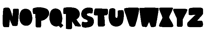PG Broken Square Regular Font UPPERCASE