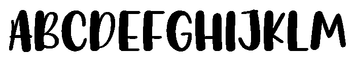 PG Brownies Regular Font UPPERCASE