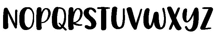 PG Brownies Regular Font UPPERCASE