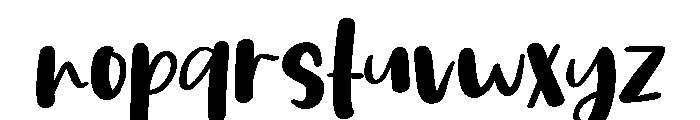 PG Brownies Regular Font LOWERCASE