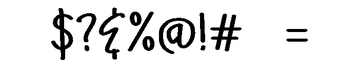 PG Brusella Font OTHER CHARS