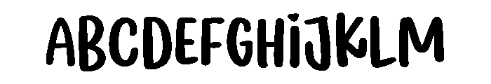 PG Brushia Font UPPERCASE