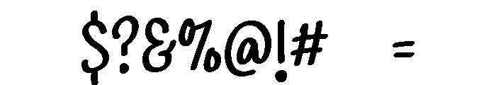 PG Brushy Bloom Font OTHER CHARS