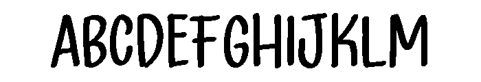 PG Brushy Bloom Font UPPERCASE