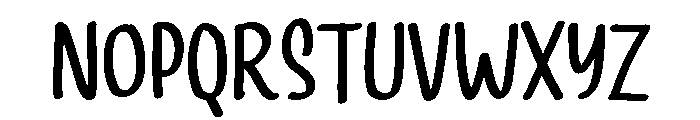 PG Brushy Bloom Font UPPERCASE