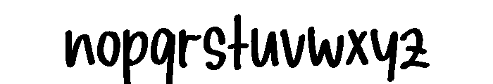 PG Brushy Bloom Font LOWERCASE