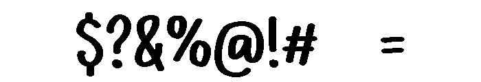 PG Burger Brush Font OTHER CHARS
