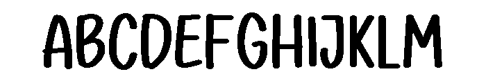 PG Burger Brush Font UPPERCASE