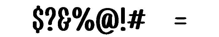 PG Burger Sliced Regular Font OTHER CHARS