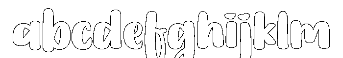PG Butter Scotch Outline FONT