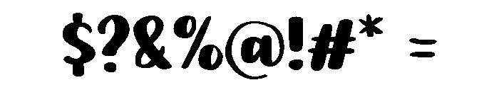 PG Butter Scotch Regular Font OTHER CHARS