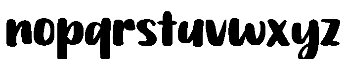 PG Butter Scotch Regular Font LOWERCASE