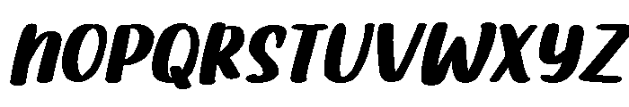 PG Butter Scotch Slanted Font UPPERCASE