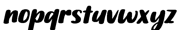 PG Butter Scotch Slanted Font LOWERCASE