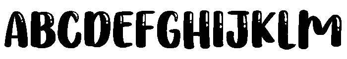 PG Butter Shine Regular Font UPPERCASE