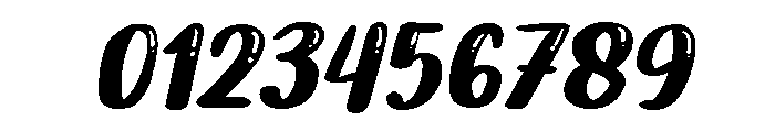 PG Butter Shine Slanted Font OTHER CHARS
