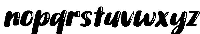 PG Butter Shine Slanted Font LOWERCASE