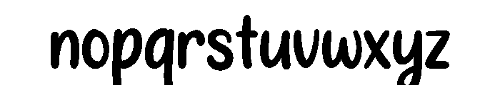 PG Calistia Font LOWERCASE