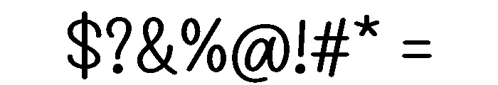 PG Callisia Regular Font OTHER CHARS