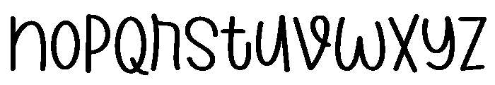 PG Callisia Regular Font LOWERCASE