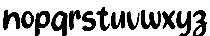 PG Camelia Regular Font LOWERCASE