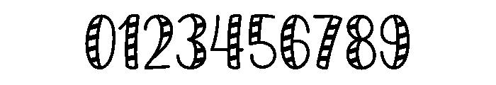 PG Candy Stripes Regular Font OTHER CHARS