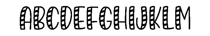 PG Candy Stripes Regular FONT