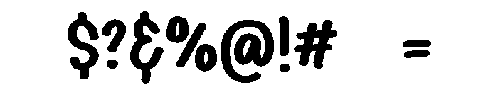 PG Casual Brush Regular Font OTHER CHARS