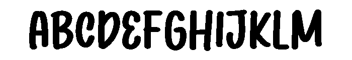 PG Casual Brush Regular Font UPPERCASE