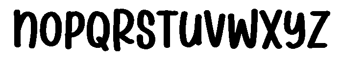 PG Casual Brush Regular Font UPPERCASE