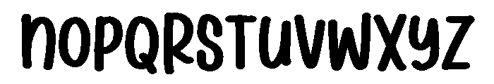 PG Casual Brush Regular Font LOWERCASE