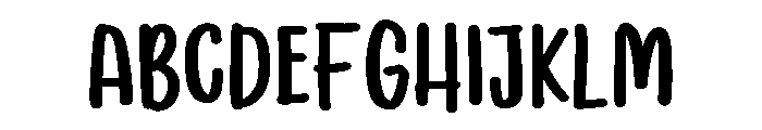 PG Cekidots Font UPPERCASE