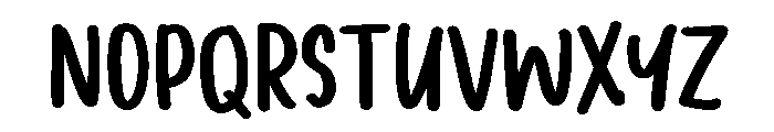 PG Cekidots Font UPPERCASE