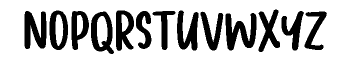 PG Cekidots Font LOWERCASE