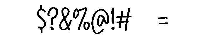 PG Cherline Regular Font OTHER CHARS