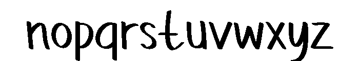 PG Cherry Blush Font LOWERCASE