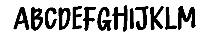 PG Choco Brush Font UPPERCASE