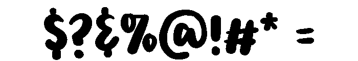 PG Chubblin Font OTHER CHARS