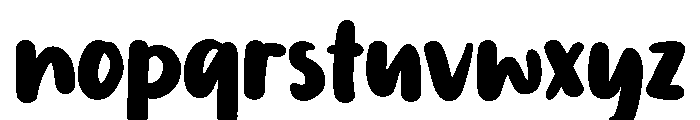 PG Chubblin Font LOWERCASE
